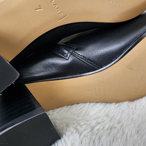 NEW Everlane The Day Sleek Black Leather Ankle Boots - Picture 15 of 15